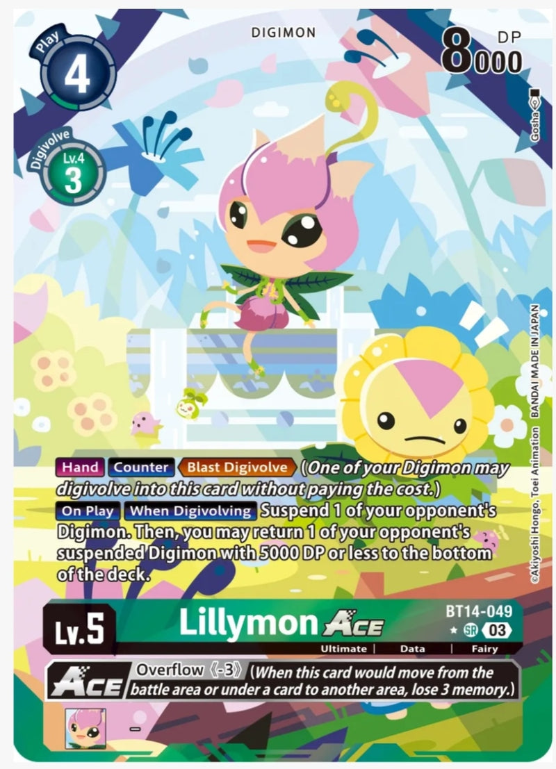 Lillymon Ace (English Exclusive Alternate Art) - Blast Ace (BT14-049)