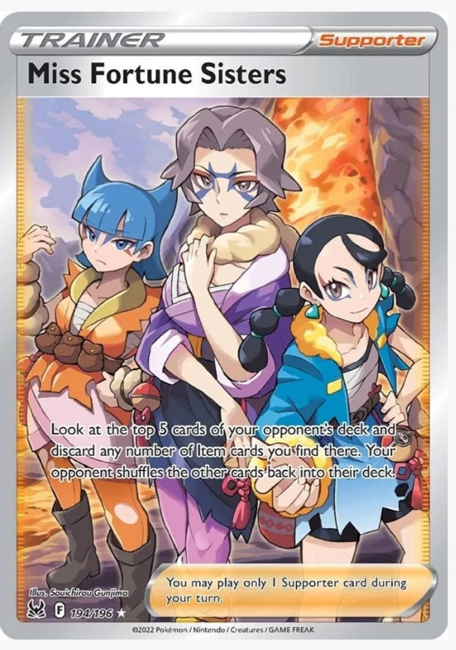 Miss Fortune Sisters (Full Art) - SWSH11: Lost Origin (SWSH11) 194/196