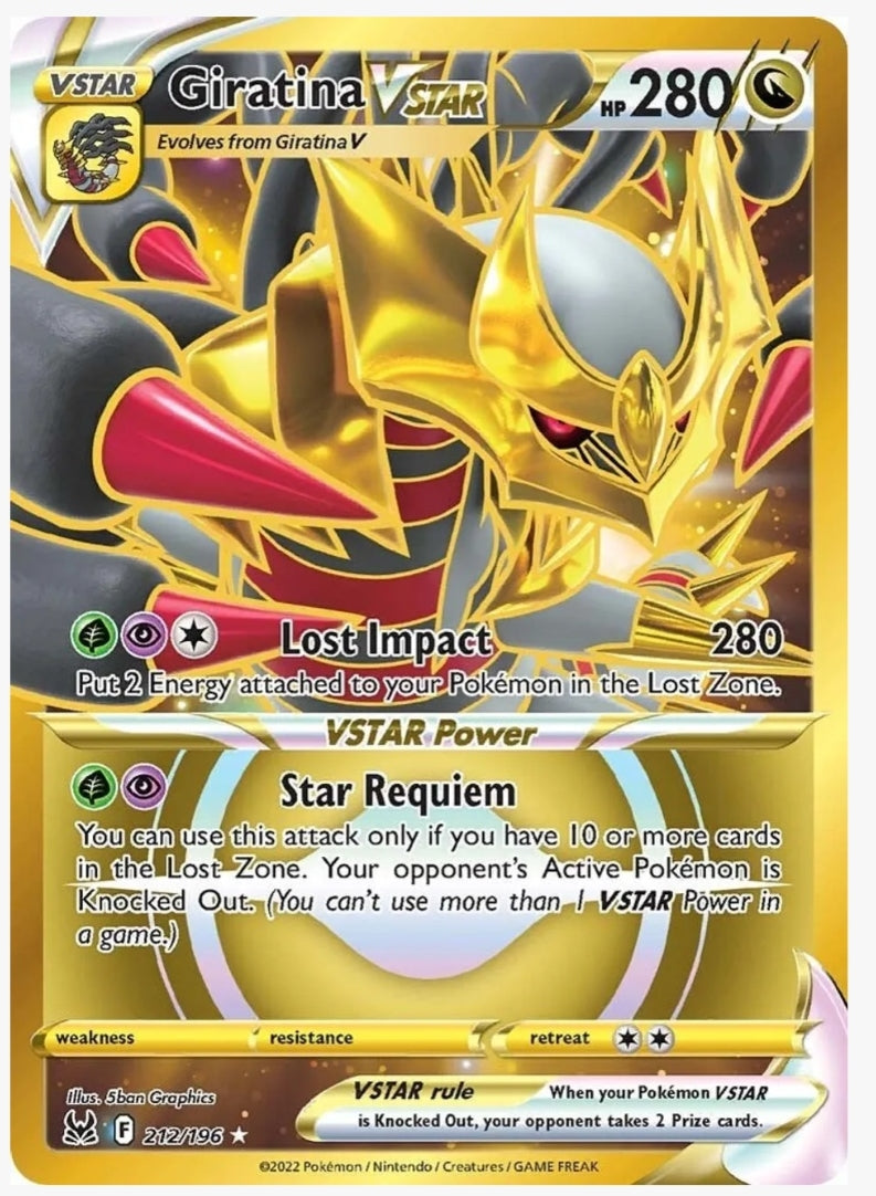 Giratina VSTAR (212) (Secret) - SWSH11: Lost Origin (SWSH11) 212/196