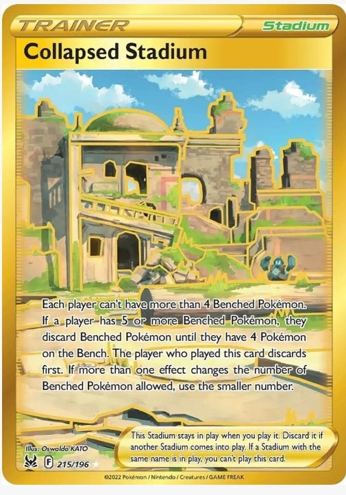 Collapsed Stadium (Secret) - SWSH11: Lost Origin (SWSH11) 215/196