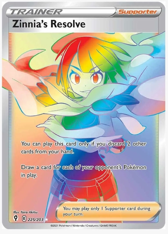 Zinnia's Resolve (Secret) - SWSH07: Evolving Skies (SWSH07) 225/203