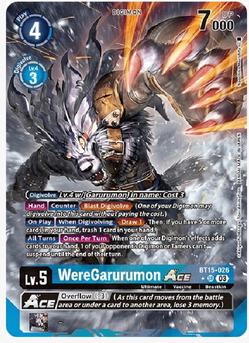 WereGarurumon Ace (Alternate Art) - Exceed Apocalypse (BT15-026)
