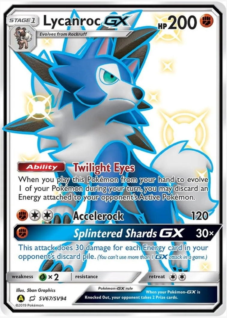 Lycanroc GX (SV67) - Hidden Fates: Shiny Vault (HIF:SV)