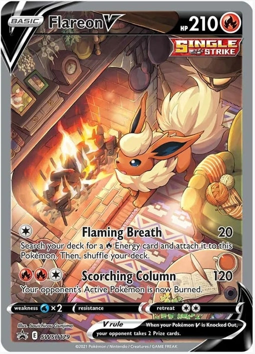 Flareon V - SWSH179 - SWSH: Sword & Shield Promo Cards (SWSD)