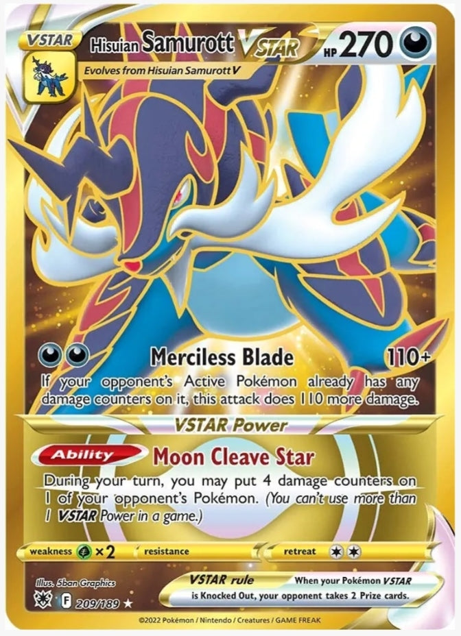 Hisuian Samurott VSTAR (Secret) (209) - SWSH10: Astral Radiance (SWSH10)