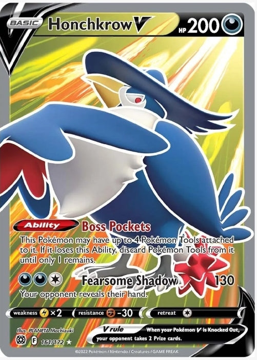 Honchkrow V (Full Art) - SWSH09: Brilliant Stars (SWSH09)