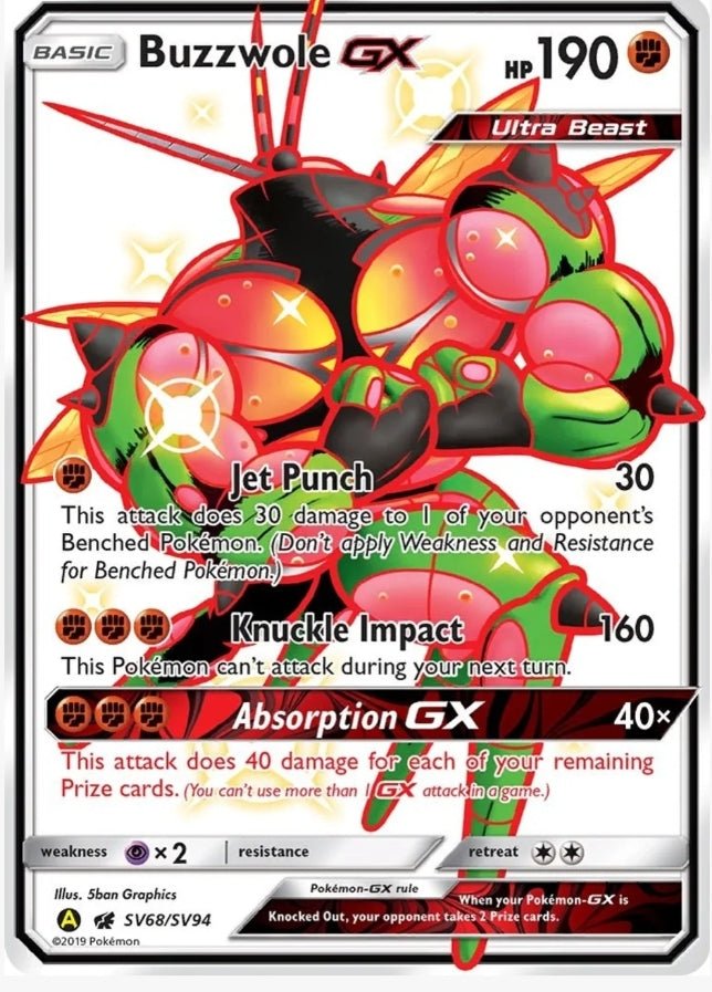 Buzzwole GX - Hidden Fates: Shiny Vault (HIF:SV)