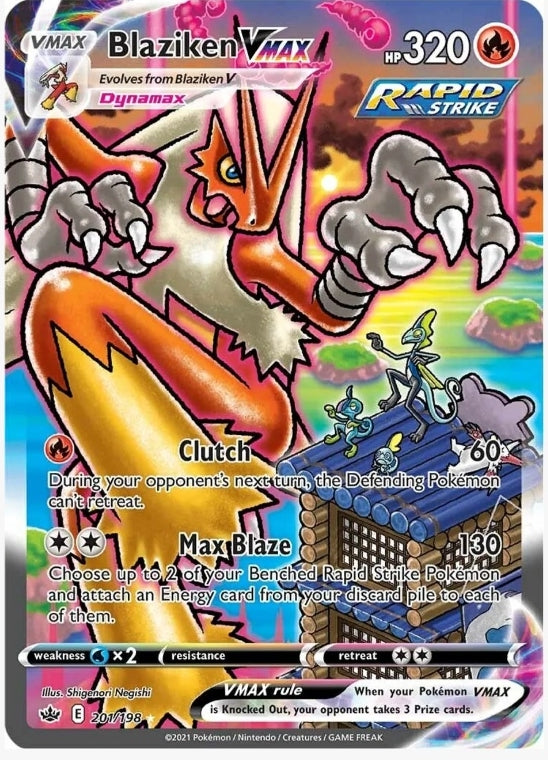 Blaziken VMAX (Alternate Art Secret) - SWSH06: Chilling Reign (SWSH06)