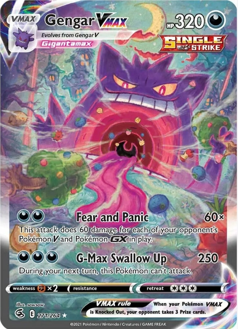 Gengar VMAX (Alternate Art Secret) - SWSH08: Fusion Strike (SWSH08)