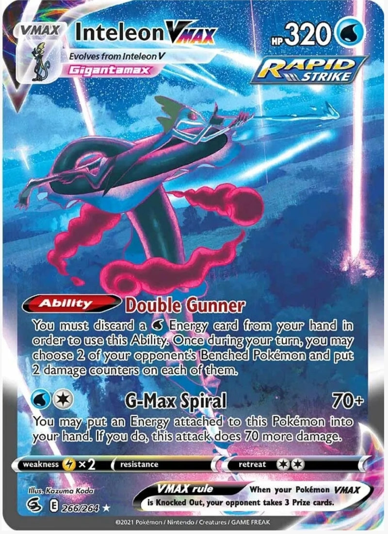 Inteleon VMAX (Alternate Art Secret) - SWSH08: Fusion Strike (SWSH08)