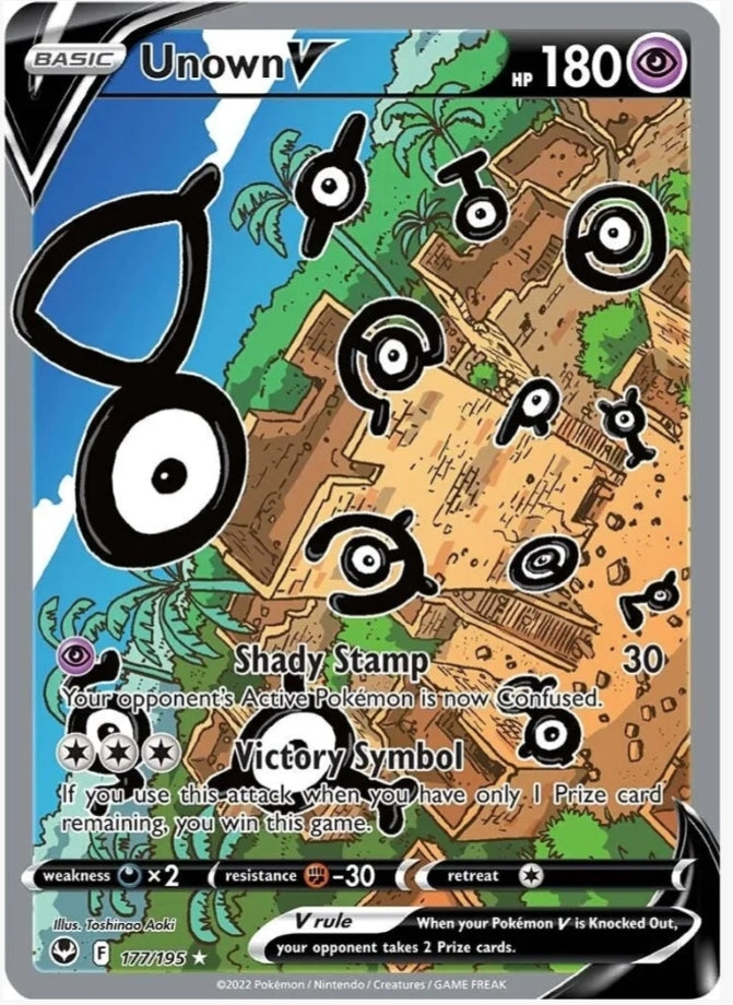 Unown V (Alternate Full Art) - SWSH12: Silver Tempest (SWSH12)