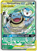 Blastoise & Piplup GX (Alternate Full Art) - SM - Cosmic Eclipse (SM12)