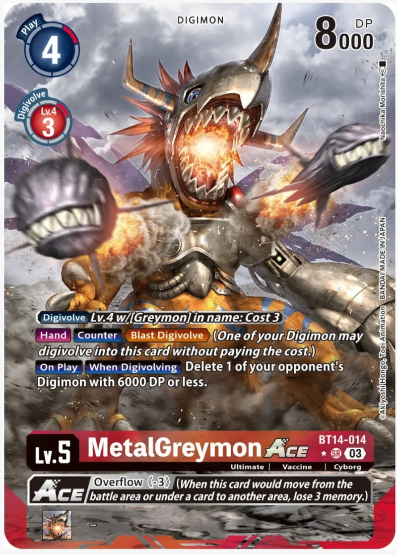 MetalGreymon Ace (Alternate Art) - Blast Ace (BT14)