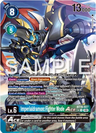 Imperialdramon: Fighter Mode Ace (Alternate Art) - Beginning Observer (BT16)