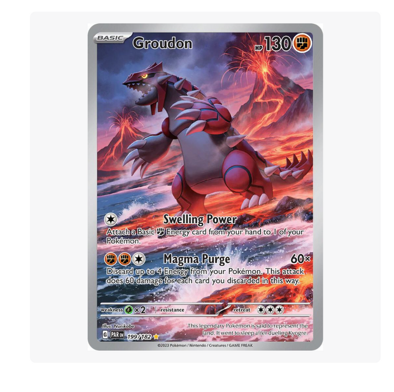 Groudon - 199/182 - SV04: Paradox Rift (PAR)