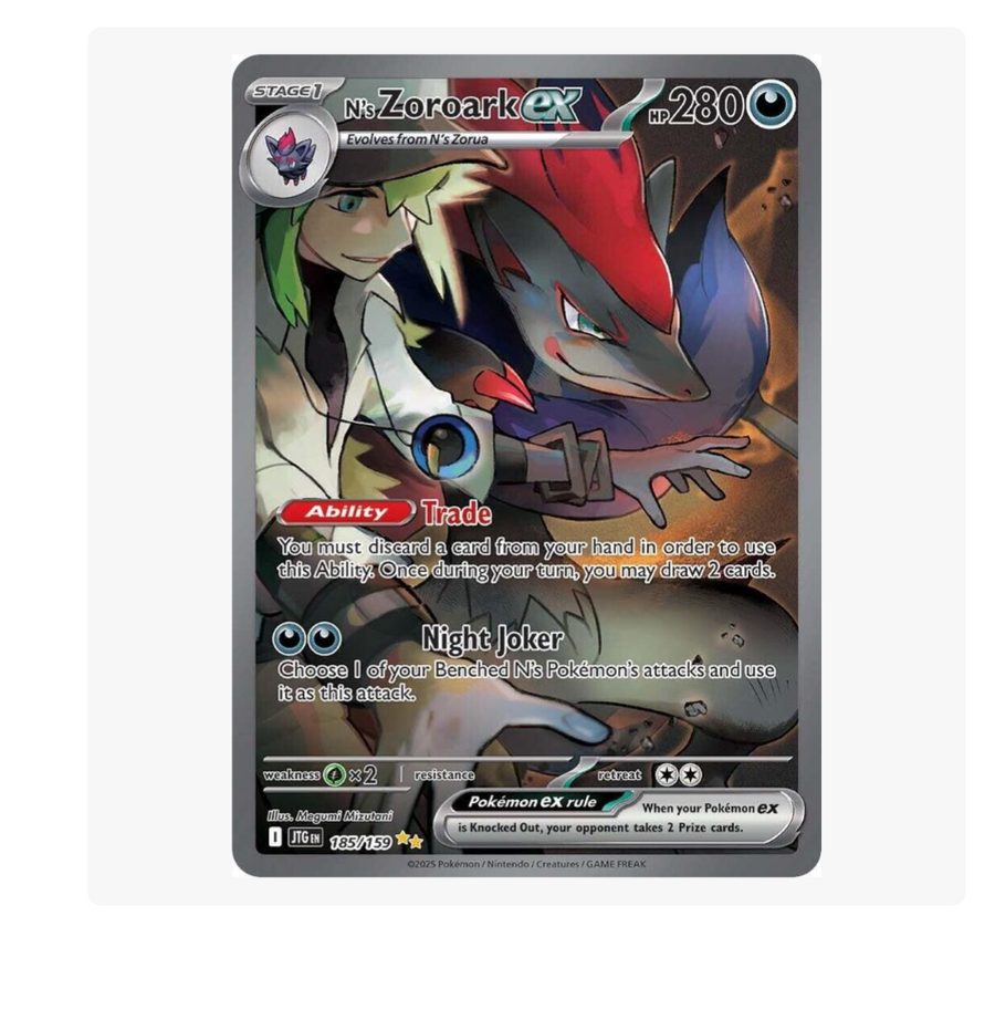 zoroark v pokemon card value N's Zoroark ex - 185/159