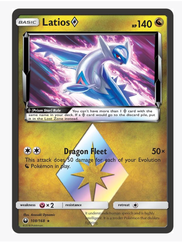 Latios Prism Star - SM - Celestial Storm (CES)