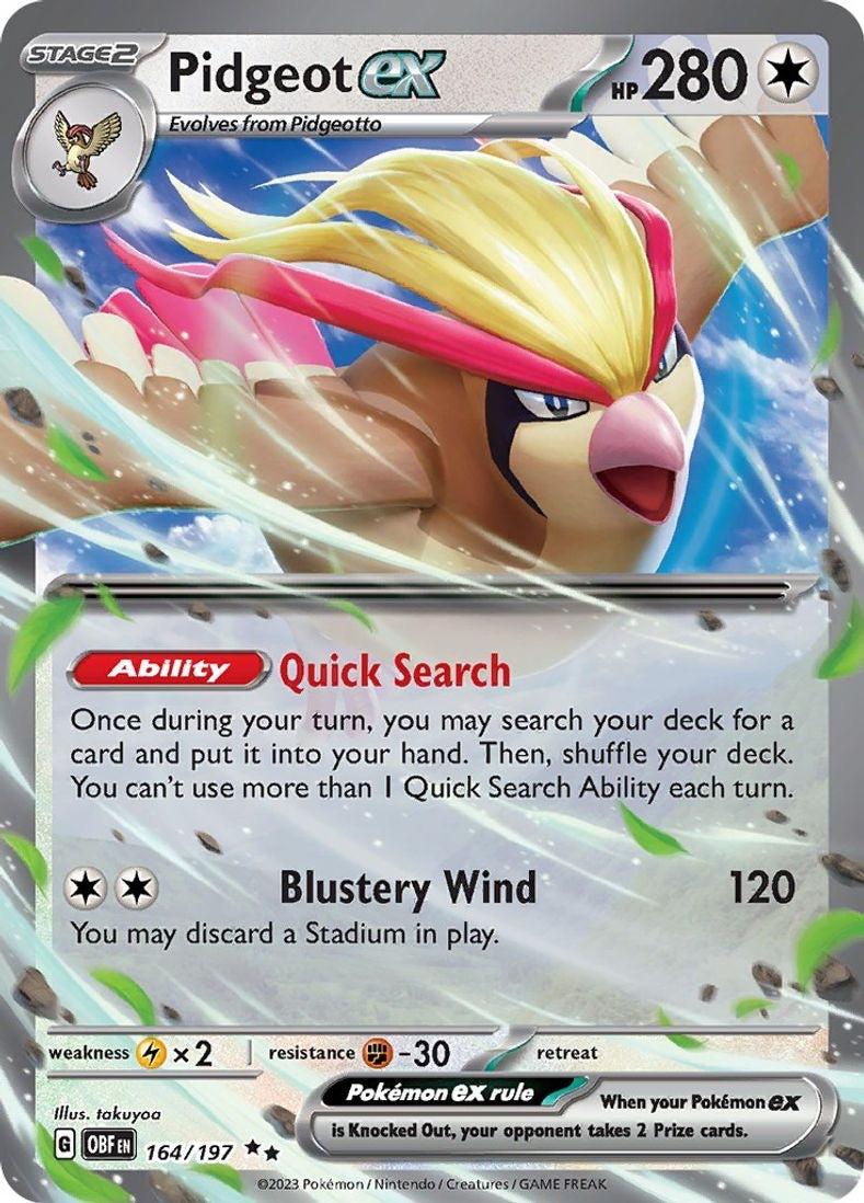 Pidgeot ex - SV03: Obsidian Flames SV03 164/197