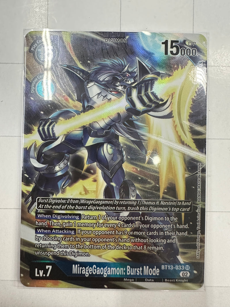 MirageGaogamon: Burst Mode (Alternate Art) - Versus Royal Knight Booster BT13-033