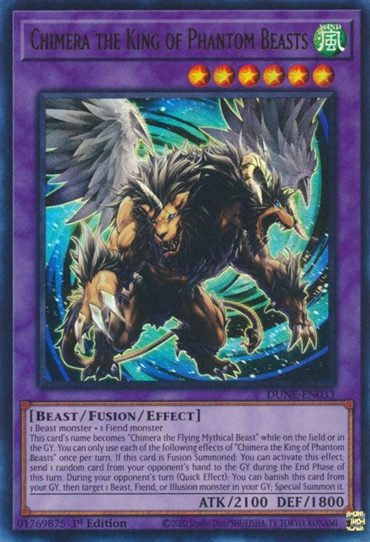 Chimera the King of Phantom Beasts - Duelist Nexus Ultra Rare DUNE-EN033
