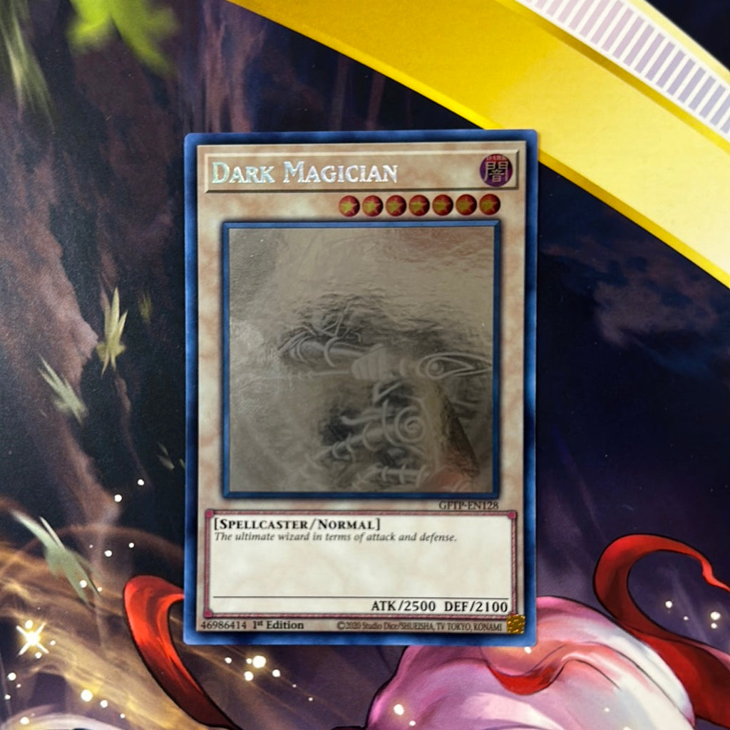 Yugioh Dark Magician GFTP-EN128 1st Edition Ghost Rare LP Yugioh Dark Magician GFTP-EN128 1st Edition Ghost Rare LP