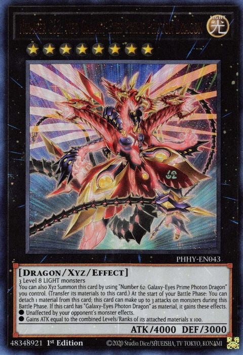 Number C62: Neo Galaxy-Eyes Prime Photon Dragon - PHHY-EN043