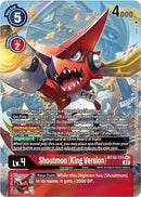 Shoutmon (King Version) (Alternate Art) - Xros Encounter (BT10)