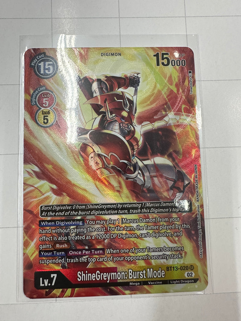 ShineGreymon: Burst Mode (Alternate Art) - Versus Royal Knight Booster BT13-020