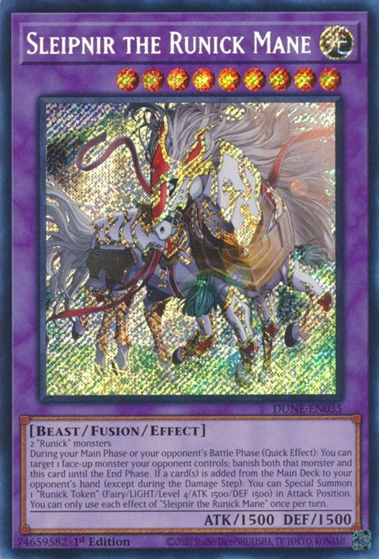 Sleipnir the Runick Mane - Duelist Nexus Secret Rare DUEN-EN035