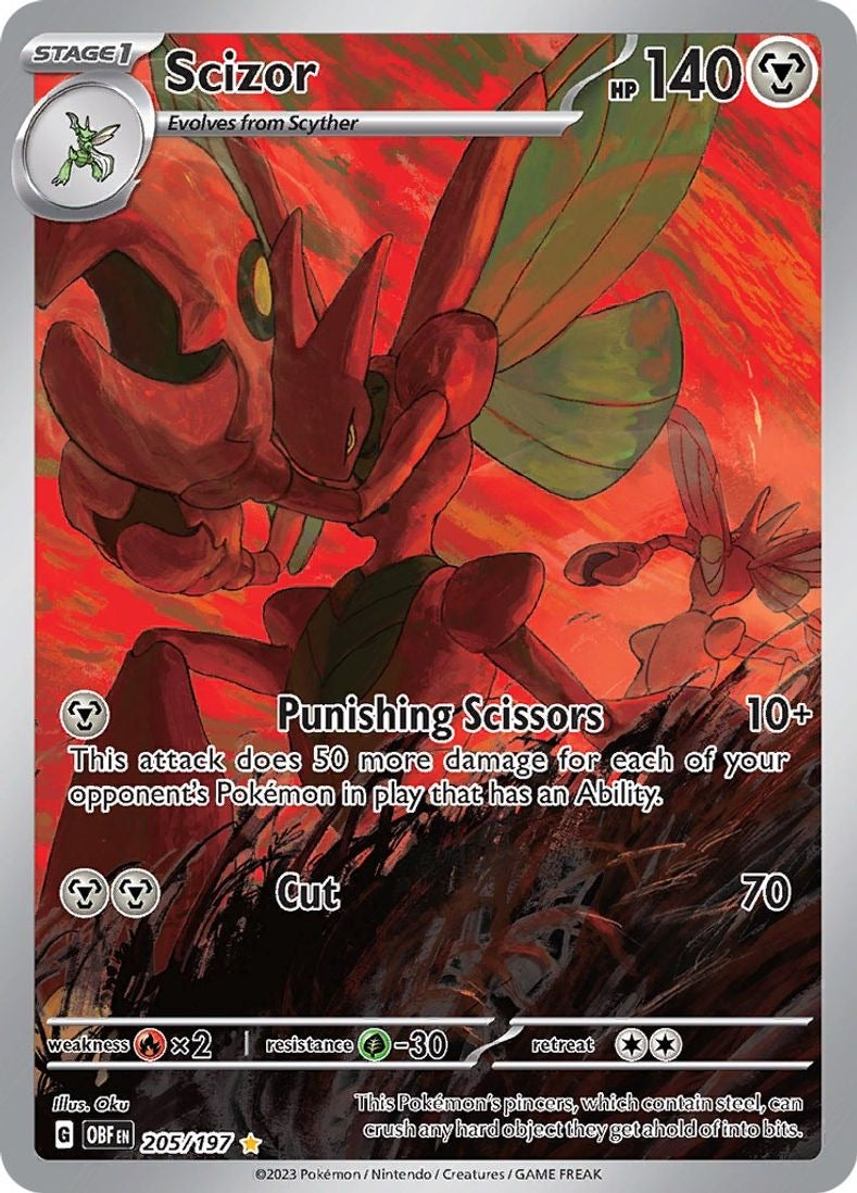 Scizor - 205/197 - SV03: Obsidian Flames (SV03)