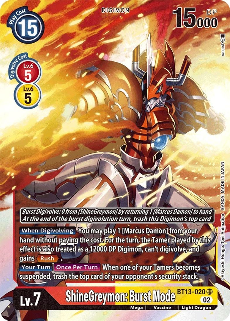 ShineGreymon: Burst Mode - Versus Royal Knight Booster BT13-020