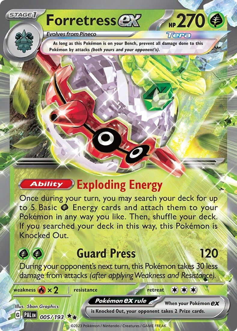 Forretress ex - 005/193 - SV02: Paldea Evolved (SV02)