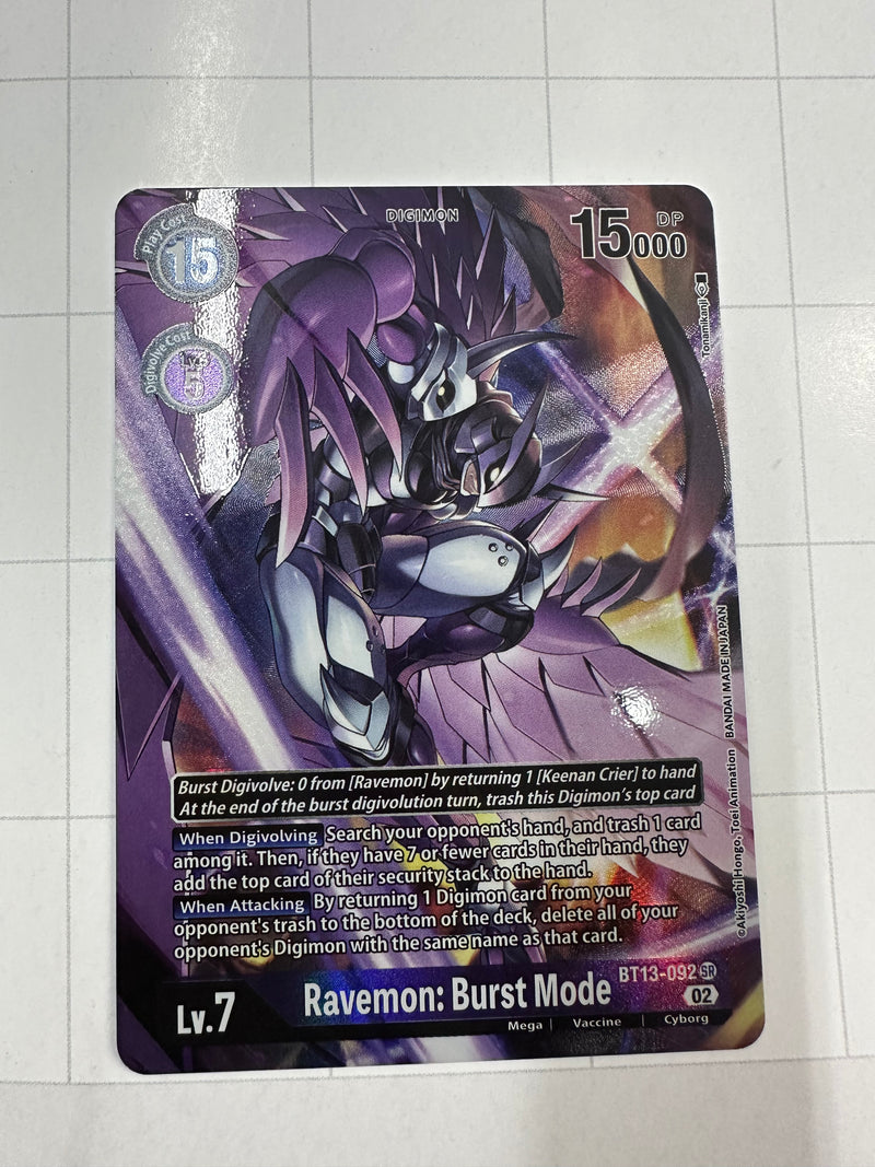 Ravemon: Burst Mode (Alternate Art) - Versus Royal Knight Booster BT13-092