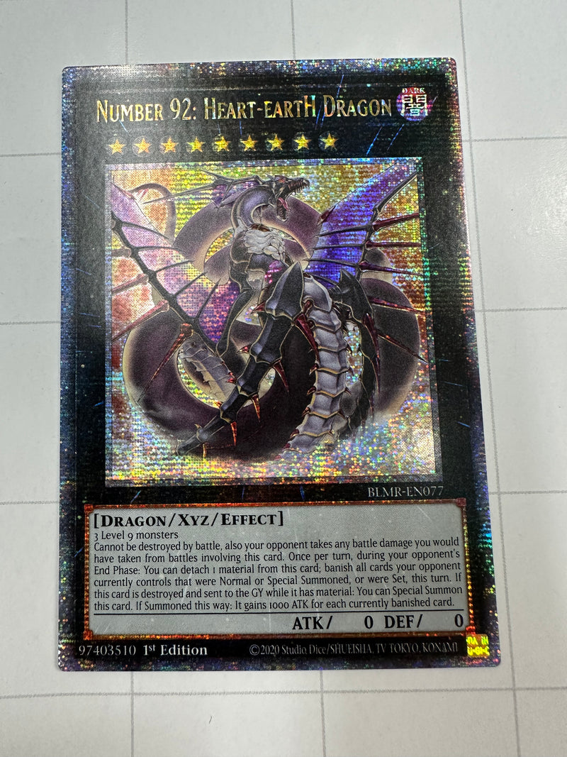 Number 92: Heart-eartH Dragon (Quarter Century Secret Rare) - Battles of Legend: Monstrous Revenge BLMR-EN077
