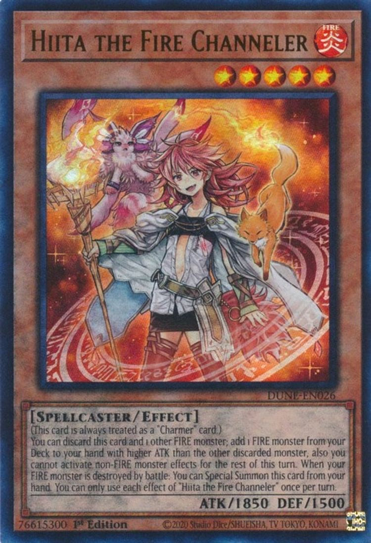 Hiita the Fire Channeler - Duelist Nexus Ultra rare DUNE-EN026
