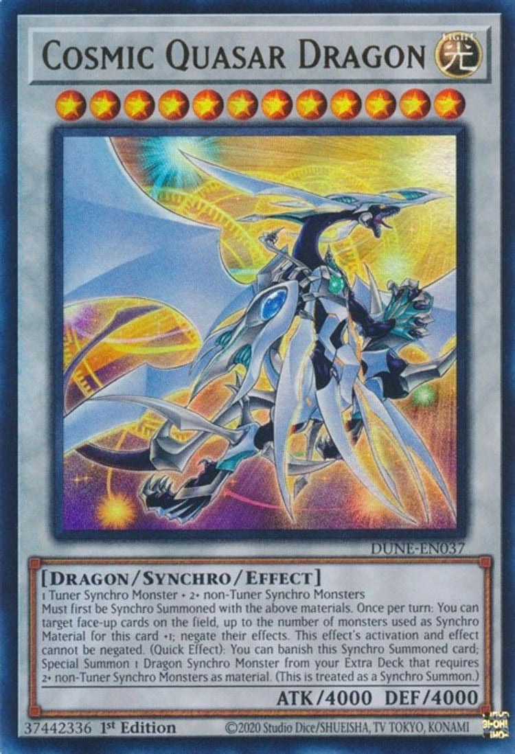 Cosmic Quasar Dragon - Duelist Nexus Ultra rare DUNE-EN037