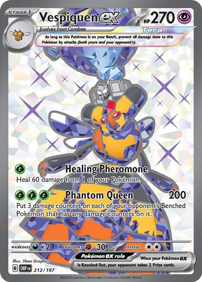 Vespiquen ex - 212/197 - SV03: Obsidian Flames (SV03)