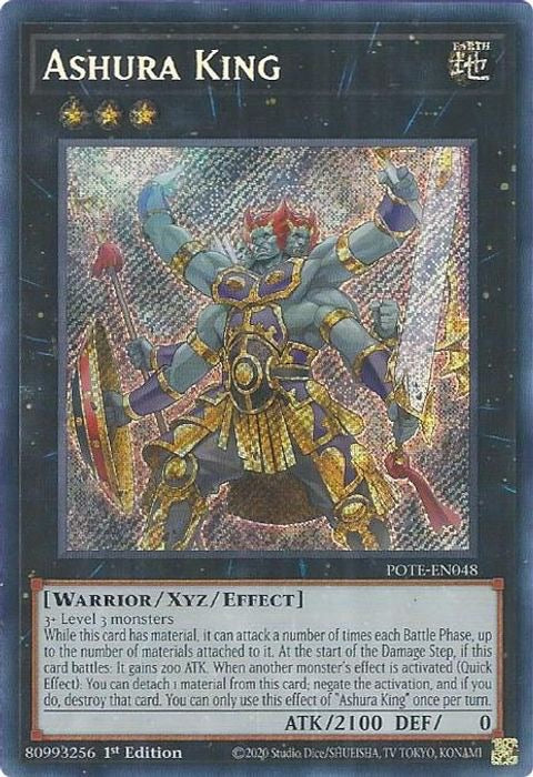 Yugioh Ashura King POTE-EN048 Secret Rare 1st Edition Near Mint