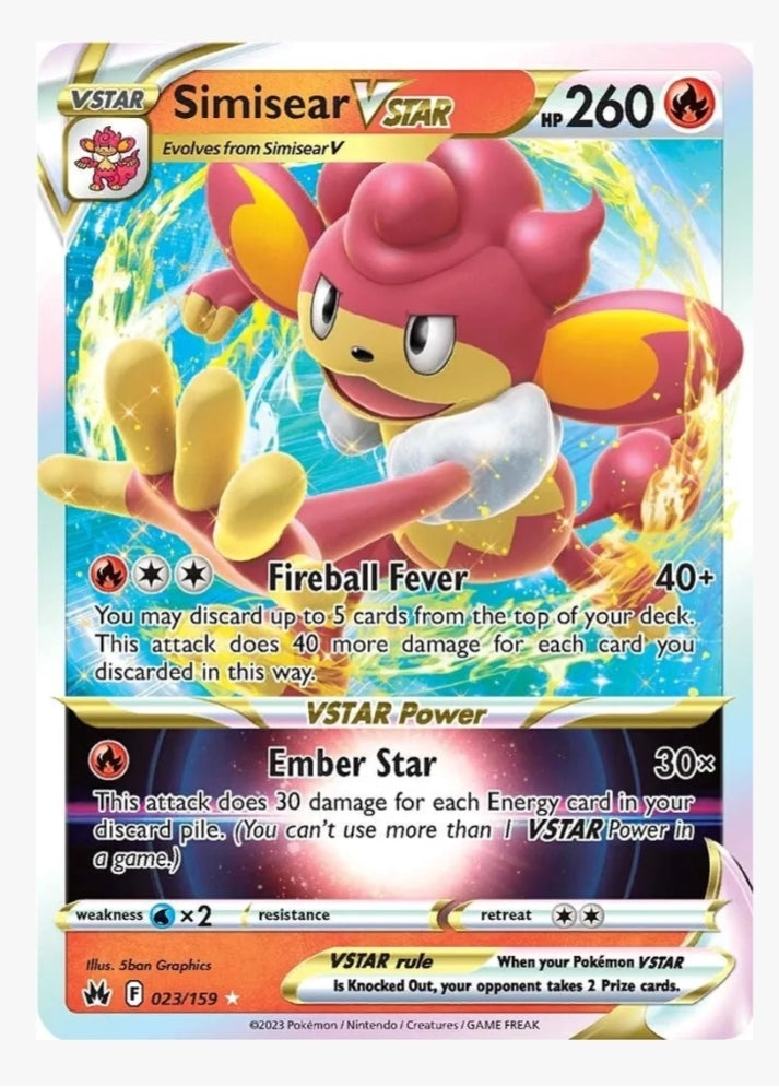 Simisear VSTAR - Crown Zenith (CRZ) 023/159