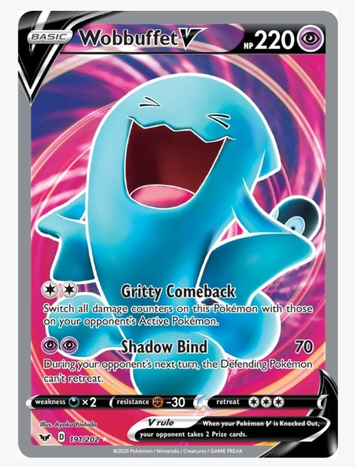 Wobbuffet V (Full Art) - SWSH01: Sword & Shield Base Set (SWSH01) 191/202