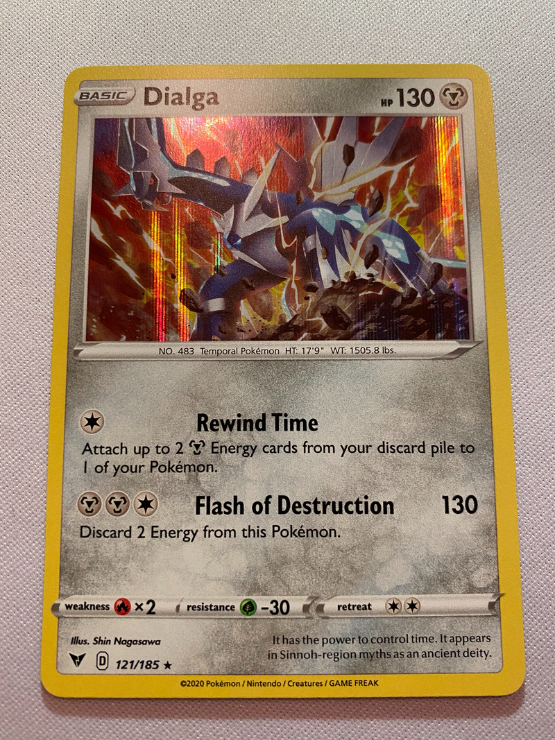 Dialga 121/185 Holo Rare Pokemon Card Near Mint
