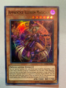 Yugioh Apprentice Illusion Magician LED6-EN007 Unlimited Super Rare Near Mint