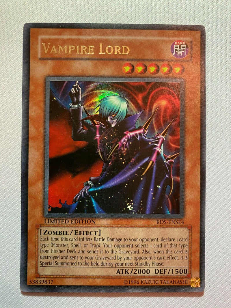Yugioh Vampire Lord RDS-ENSE4 Limited Edition Ultra Rare Near Mint