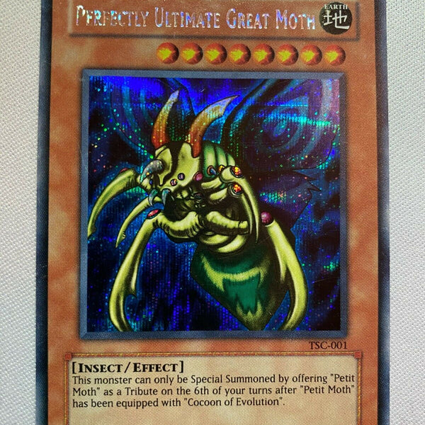 Yugioh Perfectly Ultimate Great Moth TSC-001 Prismatic Secret Rare NM