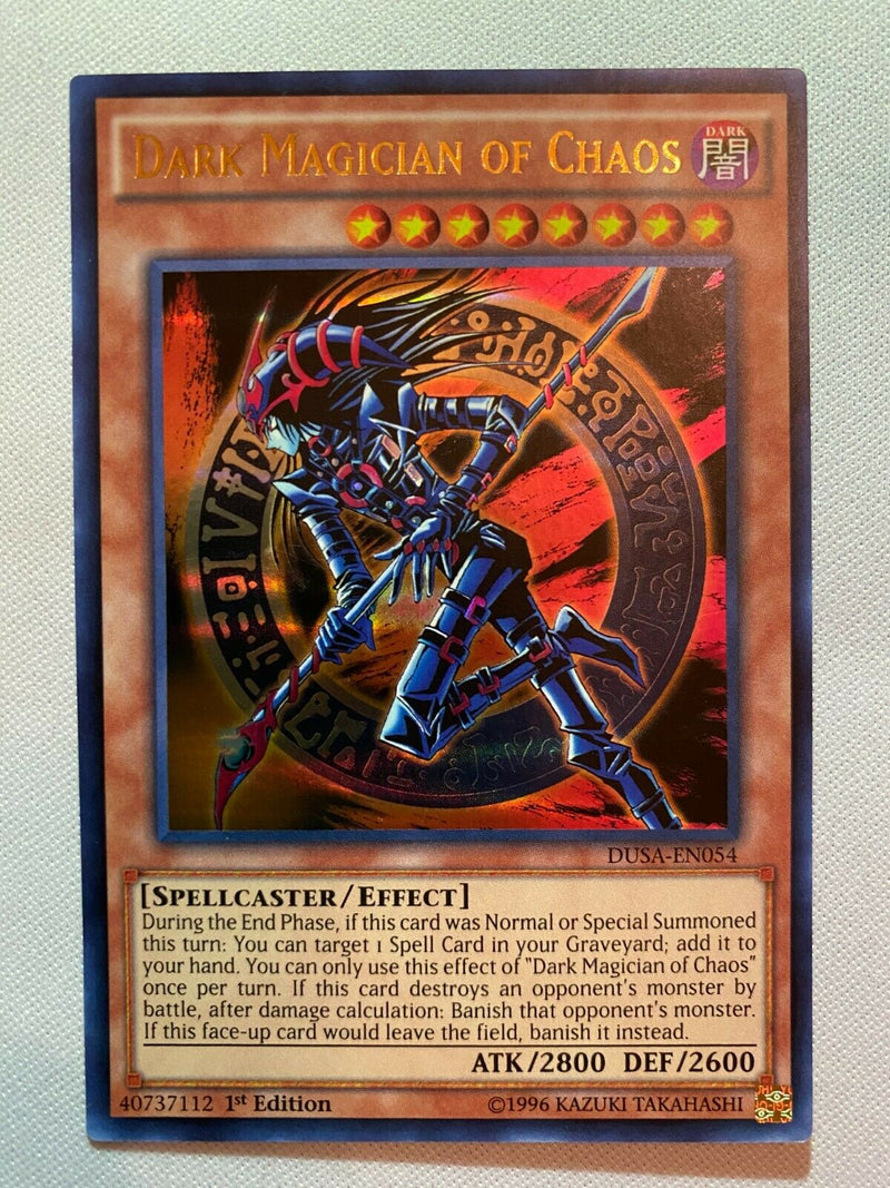 Yugioh Dark Magician Of Chaos DUSA-ENO54 1st Edition Ultra Rare Near Mint