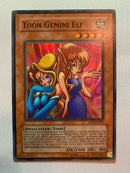 Yugioh Toon Gemini Elf DL6-EN001  Unlimited Super Rare Near Mint