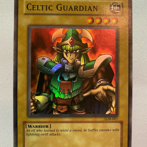 Yugioh Celtic Guardian LOB-007 Unlimited Super Rare Near Mint (25th An