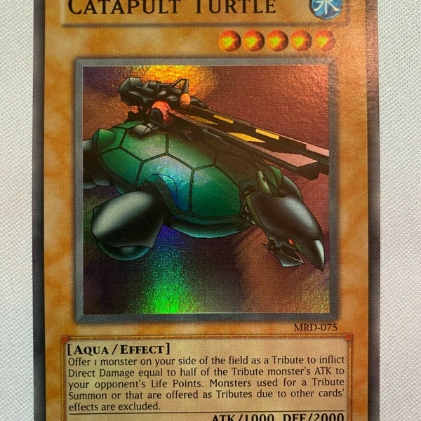 Yugioh Catapult Turtle MRD-075 Unlimited Super Rare Near Mint