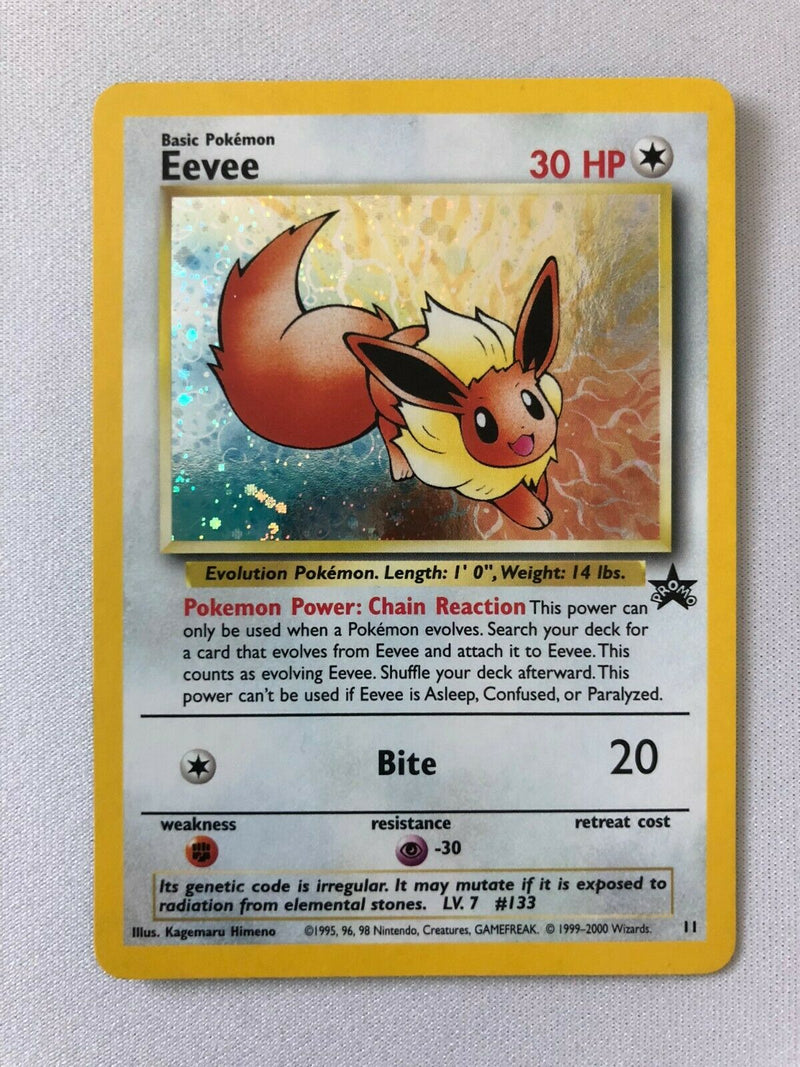 Eevee 11 Black Star Promo Holo Pokemon Card Near Mint