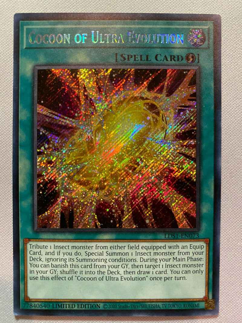 yugioh card evolutions Yugioh Cocoon of Ultra Evolution LDS1-EN073 Limited Edition Secret Rar